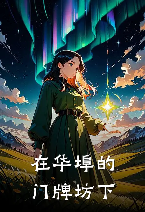 在华埠的门牌坊下