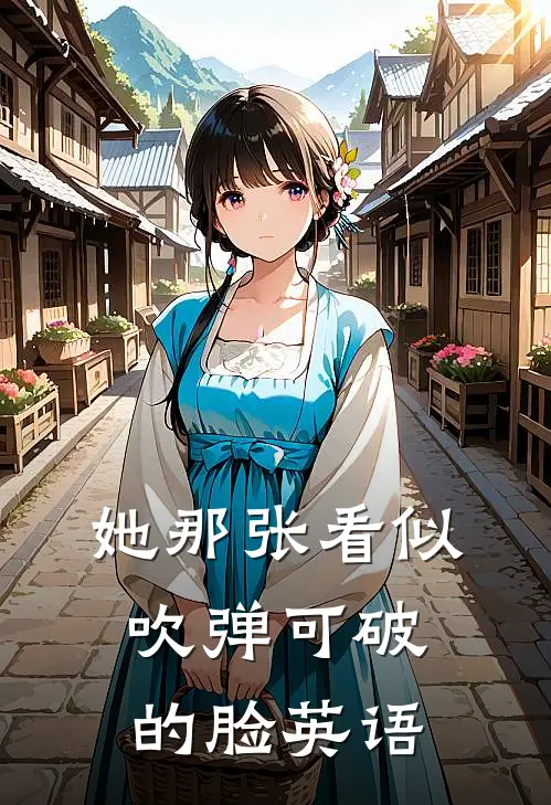 她那张看似吹弹可破的脸英语