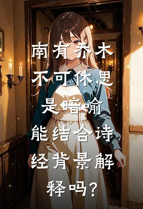 南有乔木不可休思是暗喻,能结合诗经背景解释吗?