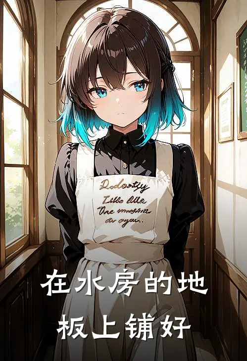在水房的地板上铺好