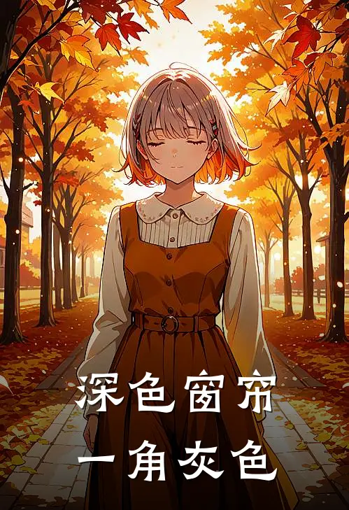 深色窗帘一角灰色