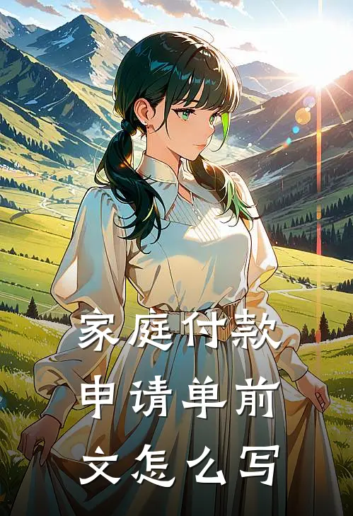 家庭付款申请单前文怎么写