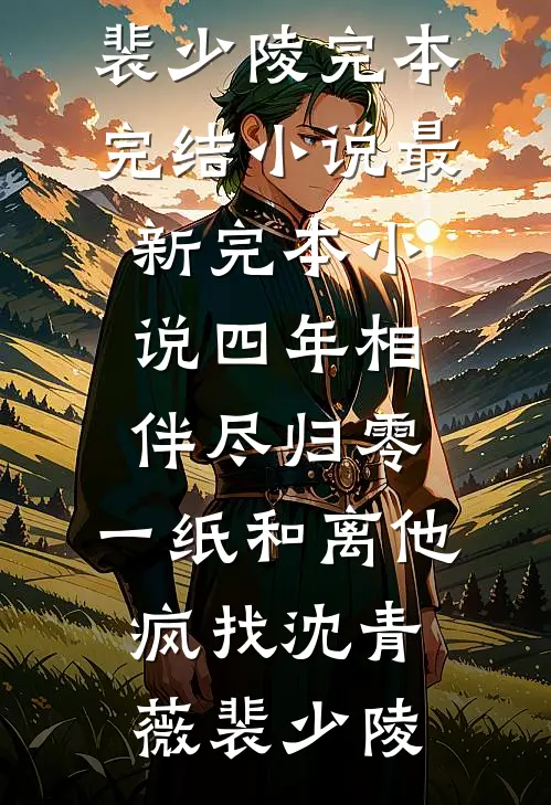 四年相伴尽归零，一纸和离他疯找沈青薇裴少陵完本完结小说_最新完本小说四年相伴尽归零，一纸和离他疯找(沈青薇裴少陵)