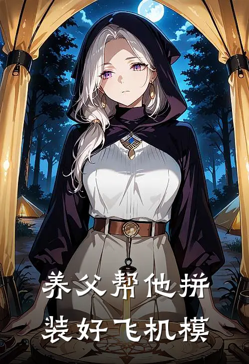 养父帮他拼装好飞机模型的